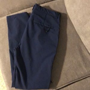 ZYIA ACTIVE MENS LARGE BLUE ATHLETIC HIKING OUTDOOR PANTS EUC